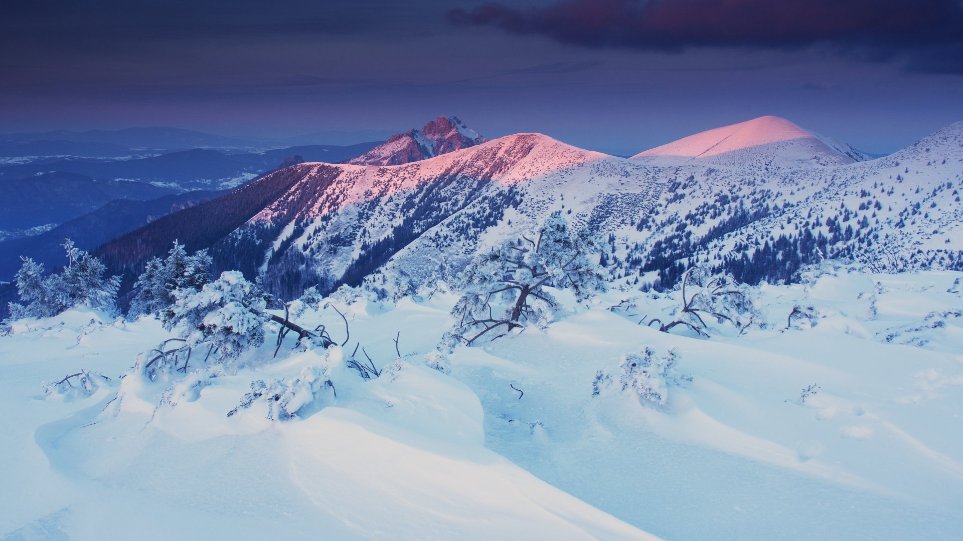 Ostatnie minuty przed zachodem słońca, ech, gdybym teraz był na Rozsutcu...!