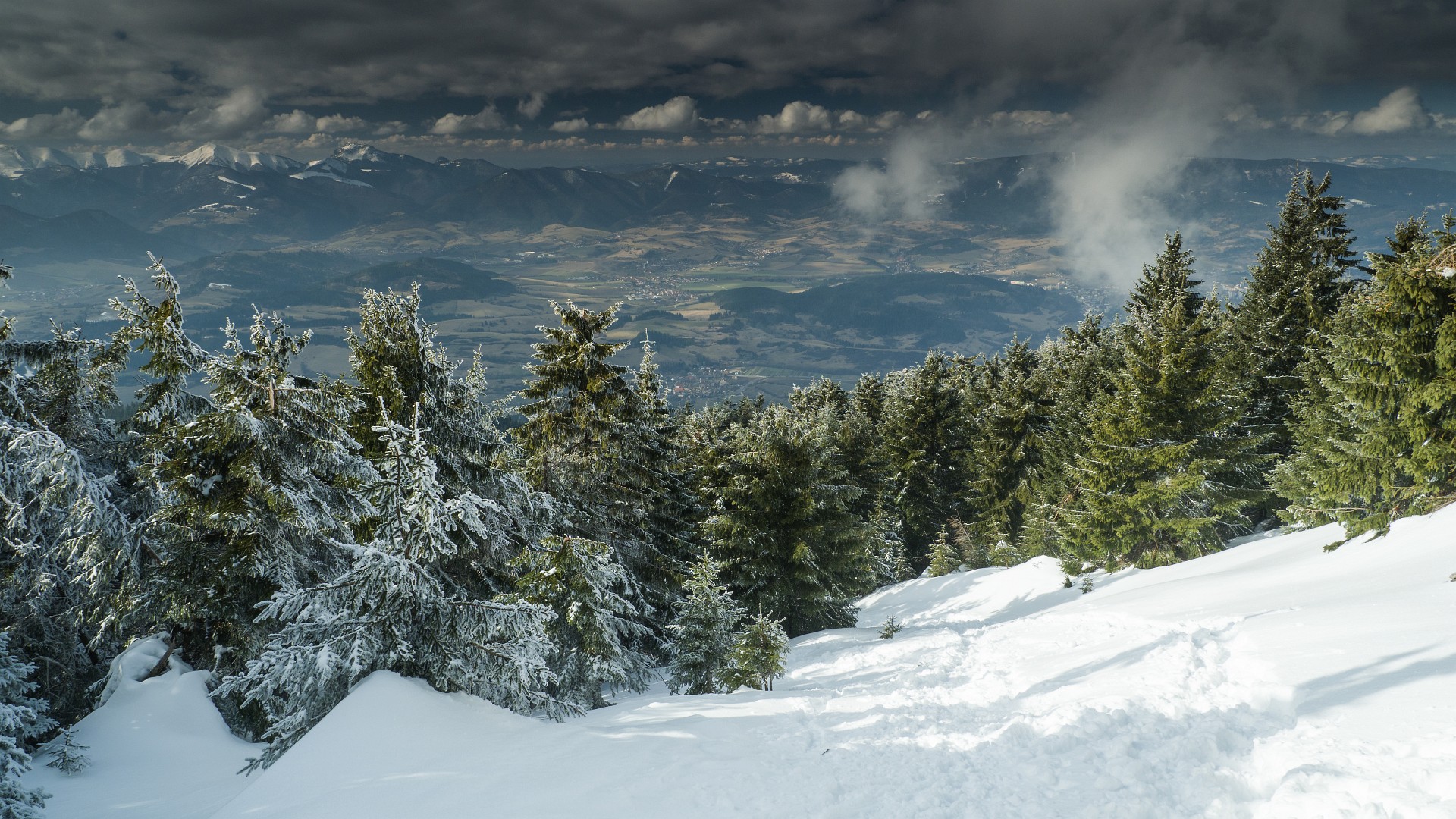 Zimowa wersja szlaku na szczyt Wielkiego Chocza